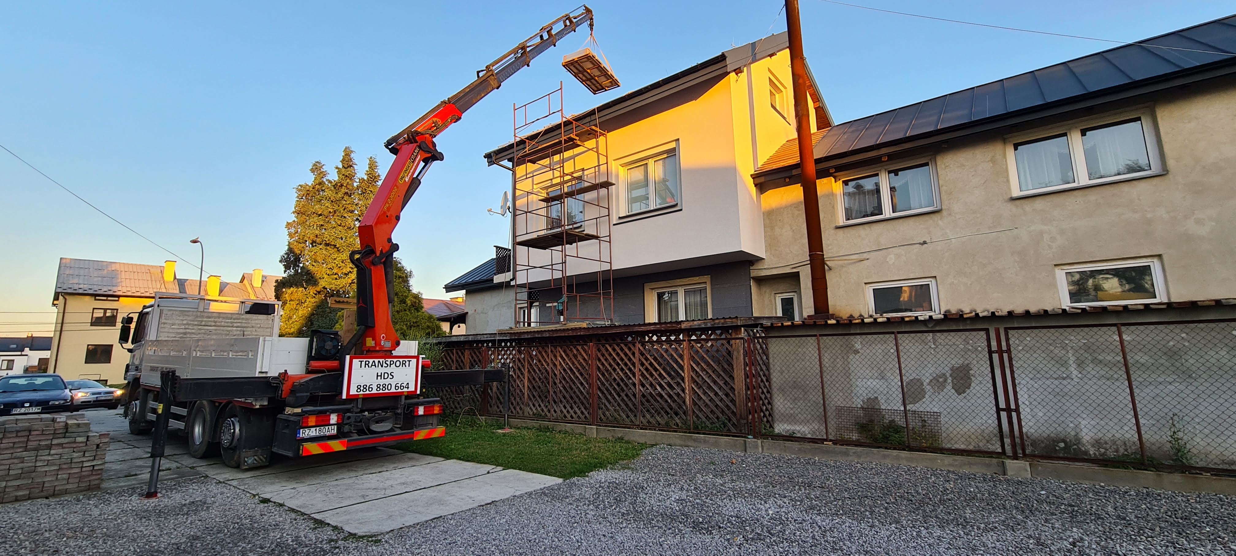 Rozładunek materiałów budowlanych hds